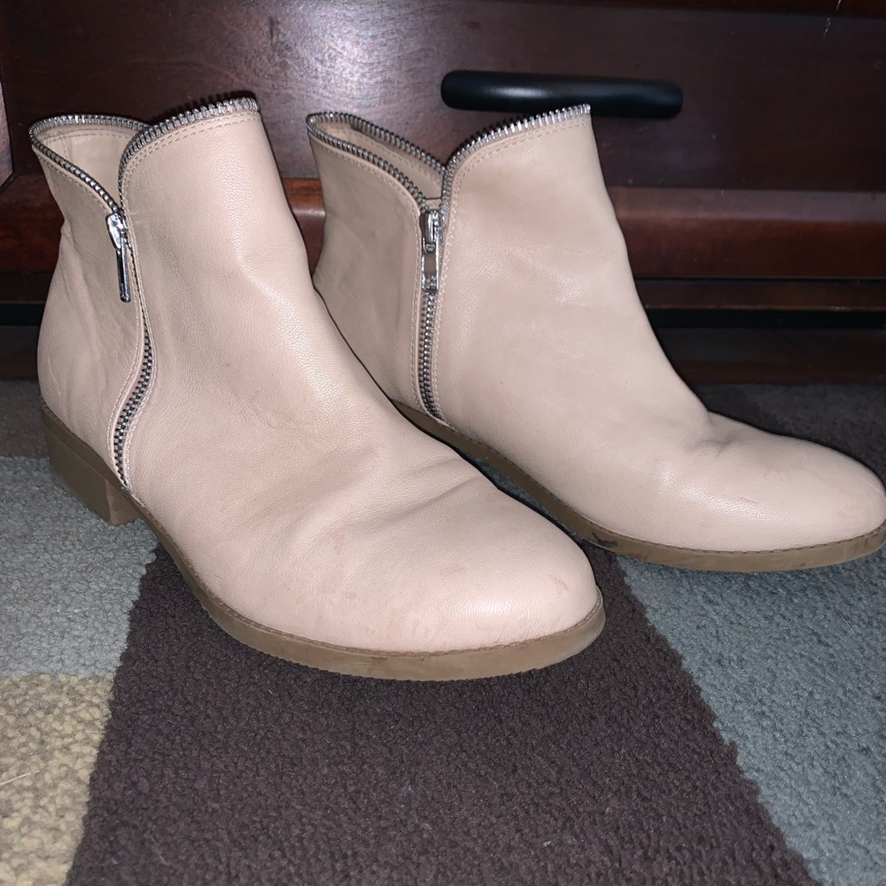 beige ankle boots